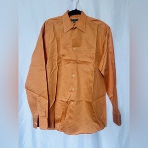 Perry Ellis Men's Burnt Orange Dress Shirt